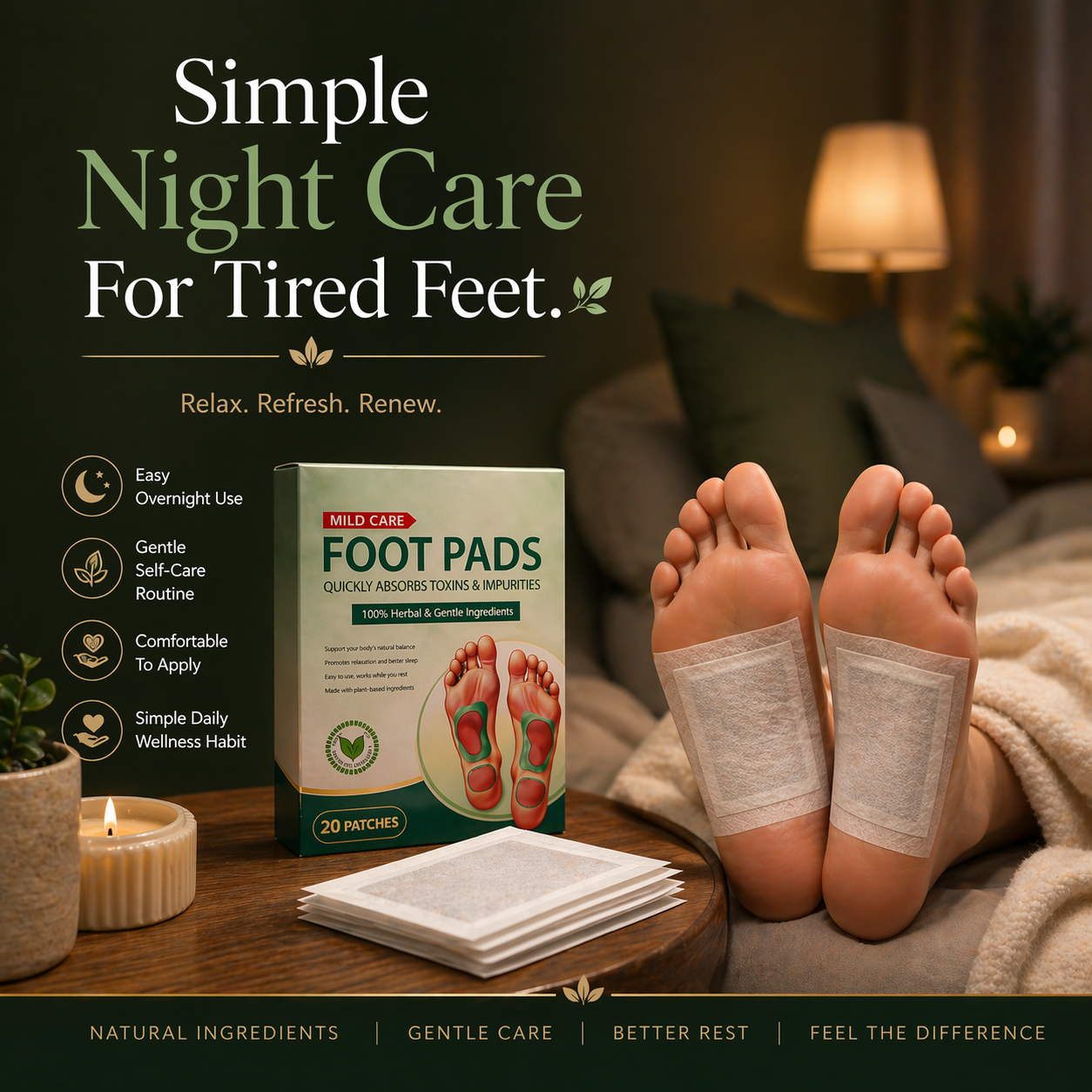 Detox Foot Patches – Buy 1 Get 1 FREE | 40 Patches | Feel Lighter Overnight