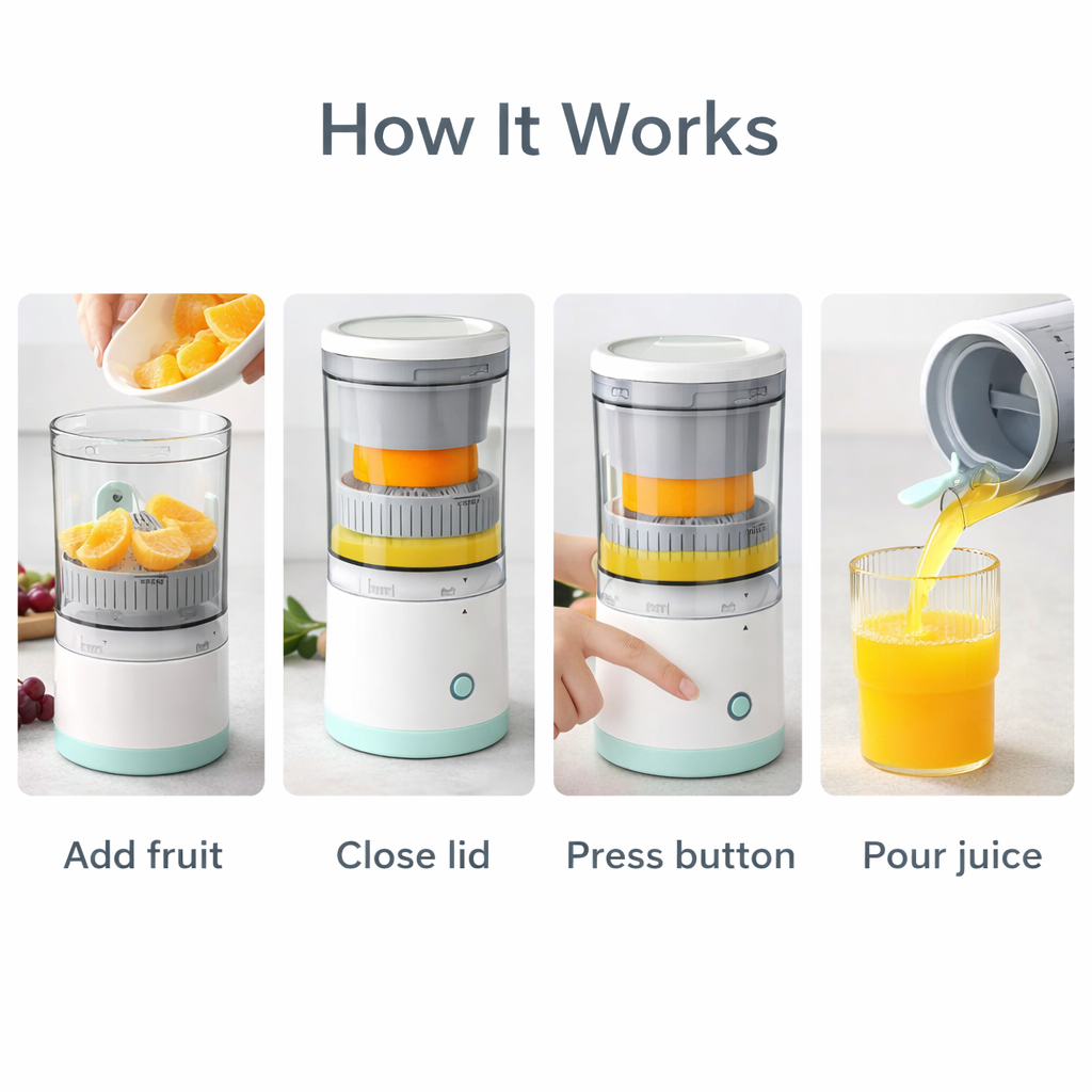 Portable USB Rechargeable Mini Juicer