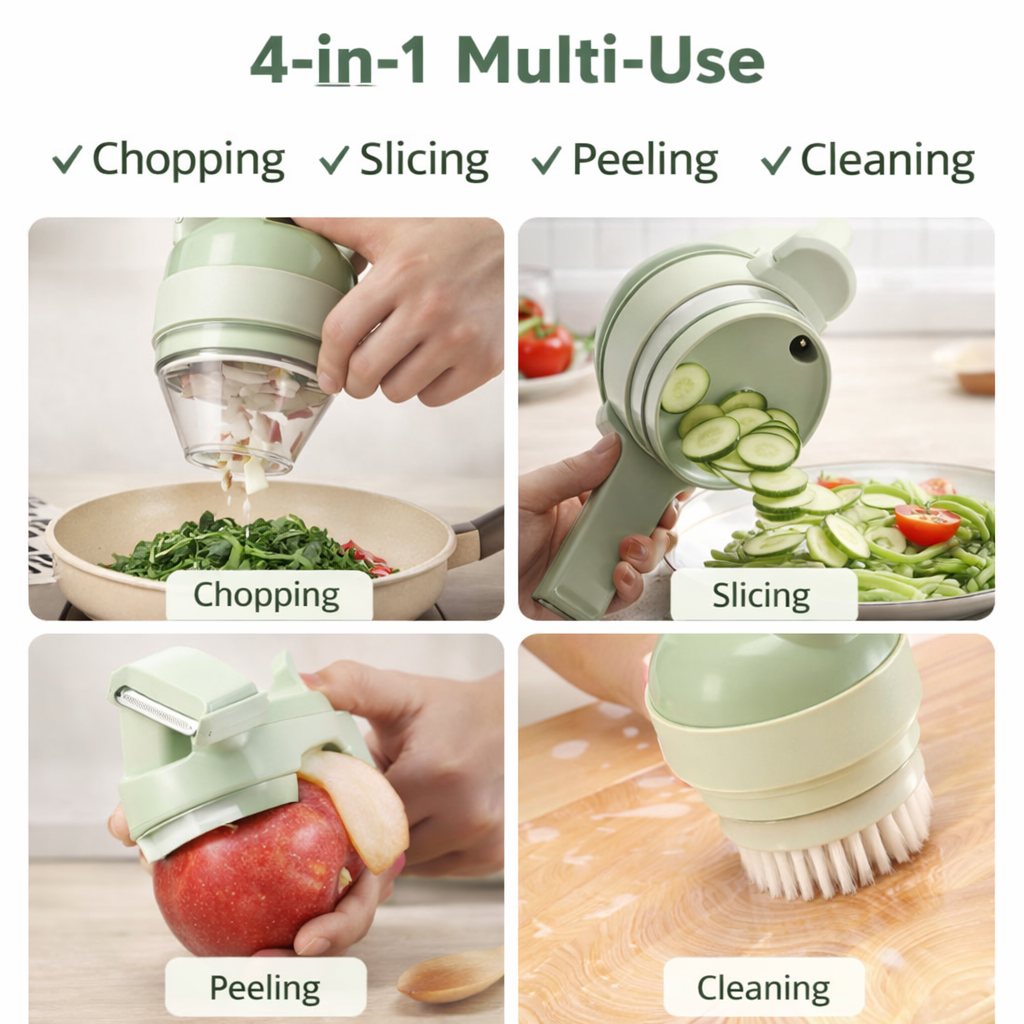 Portable Electric Vegetable Cutter Set