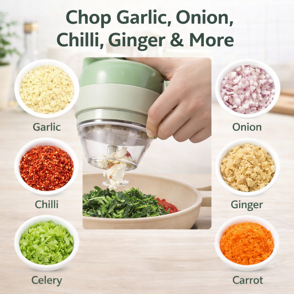 Portable Electric Vegetable Cutter Set