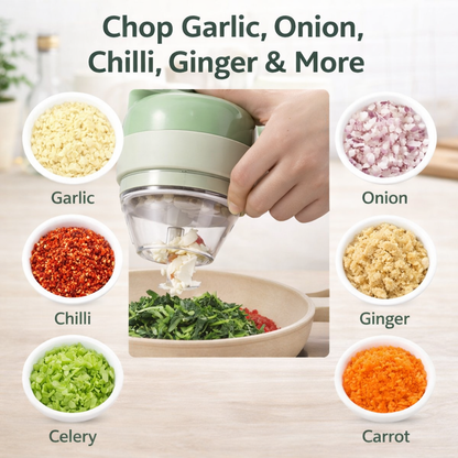 Portable Electric Vegetable Cutter Set