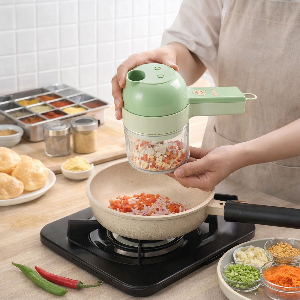 Portable Electric Vegetable Cutter Set