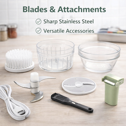 Portable Electric Vegetable Cutter Set