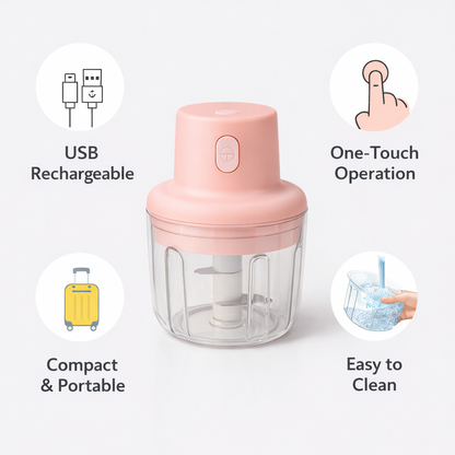 Electric food chopper wireless