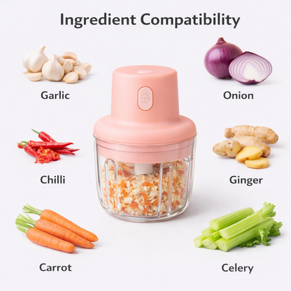 Electric food chopper wireless