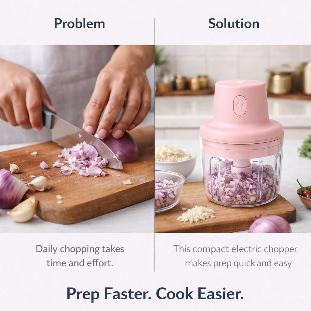 Electric food chopper wireless