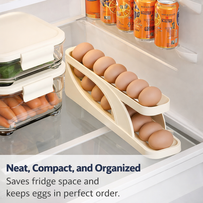 Automatic Rolling Egg Holder for Fridge