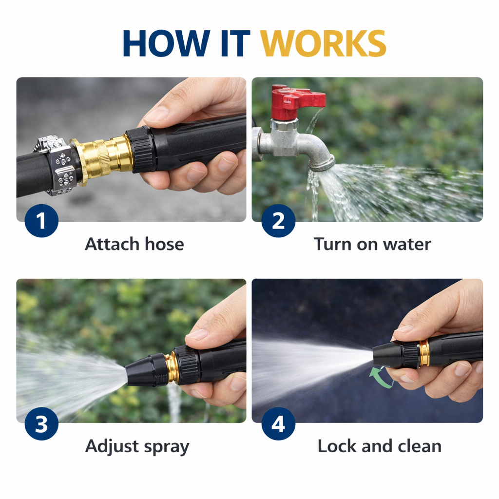Portable High Pressure Water Spray Nozzle