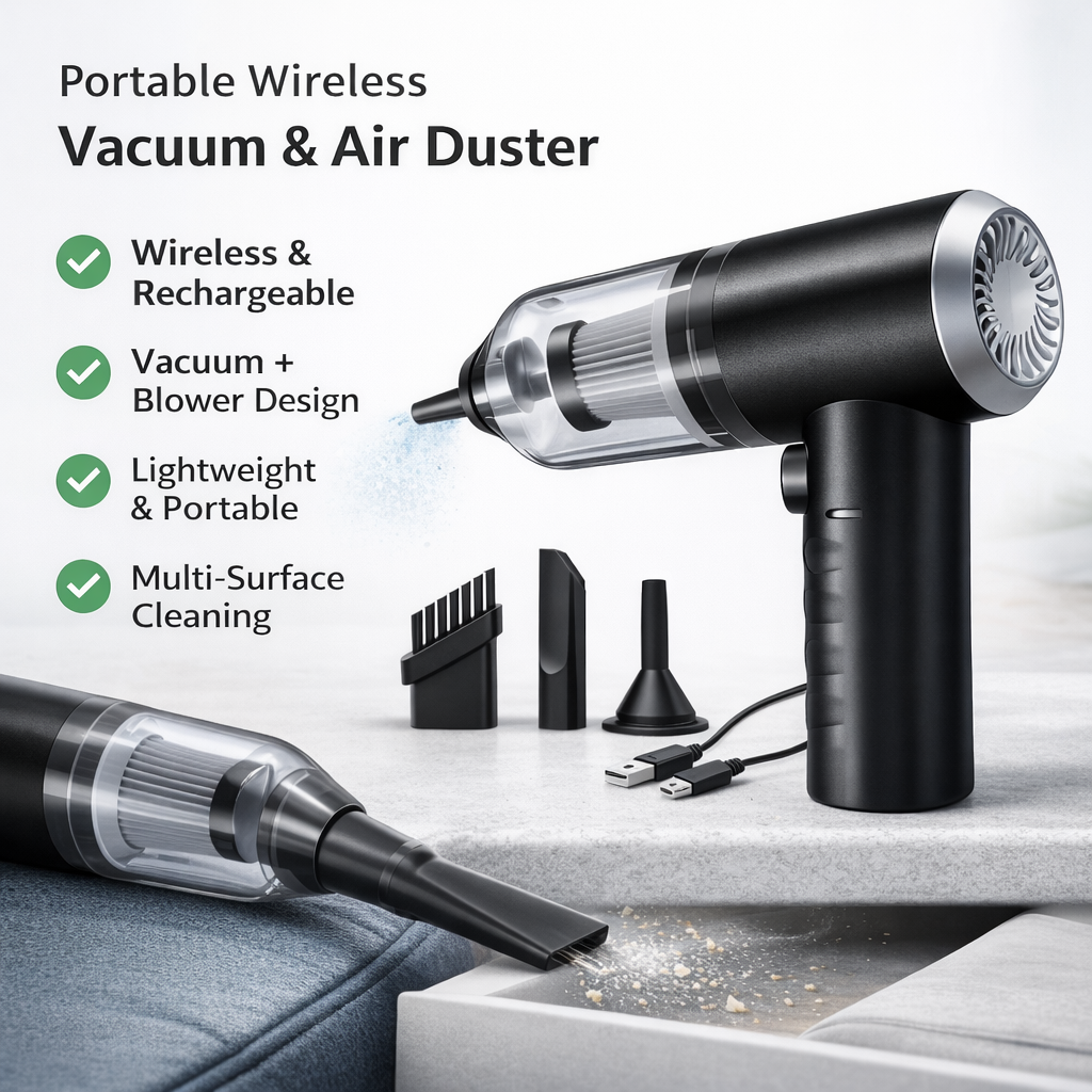 Portable Wireless Vacuum & Air Duster
