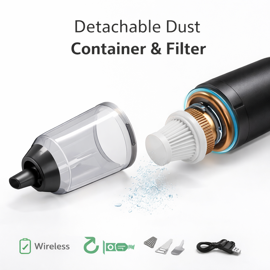 Portable Wireless Vacuum & Air Duster