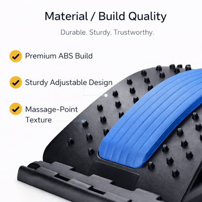 Multi-Level Back Stretcher for Back Pain Relief & Posture Support