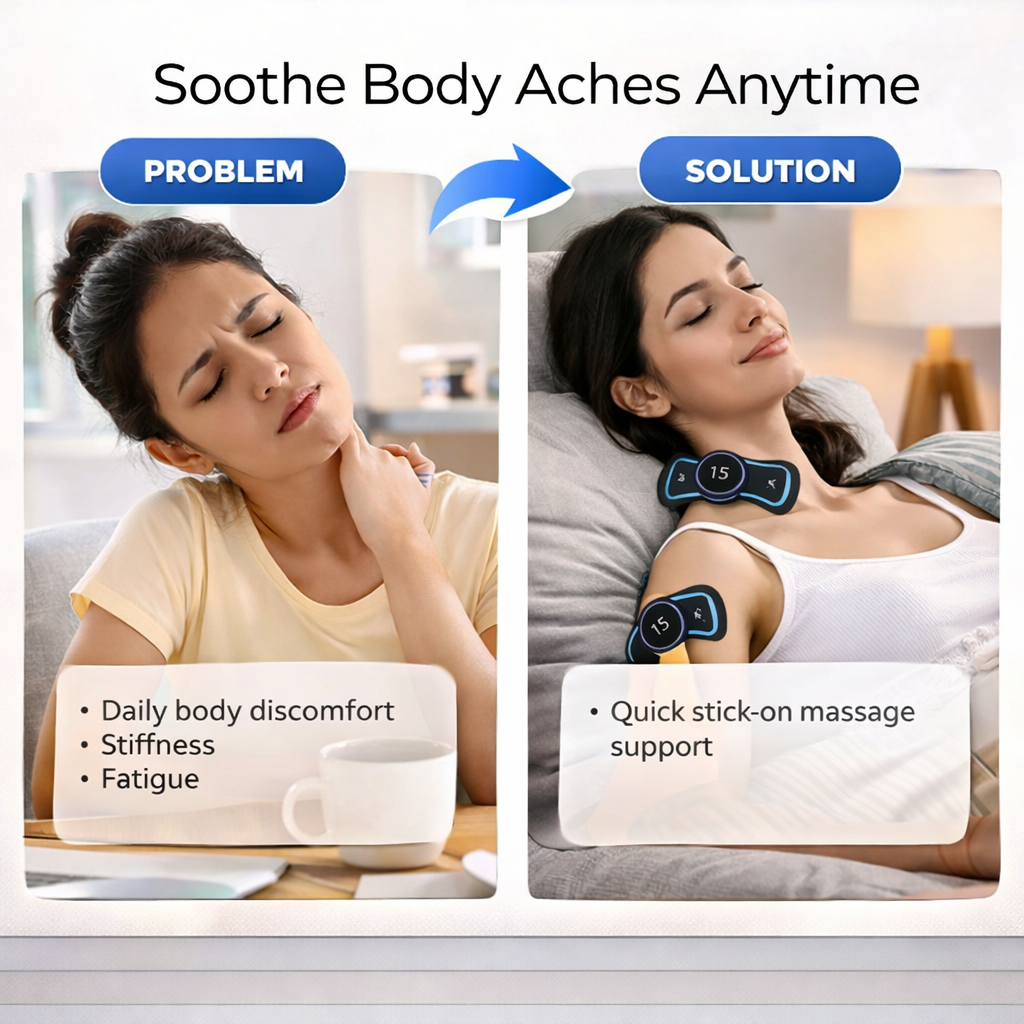 Reusable EMS Bioelectric Acupoints Massager Pad