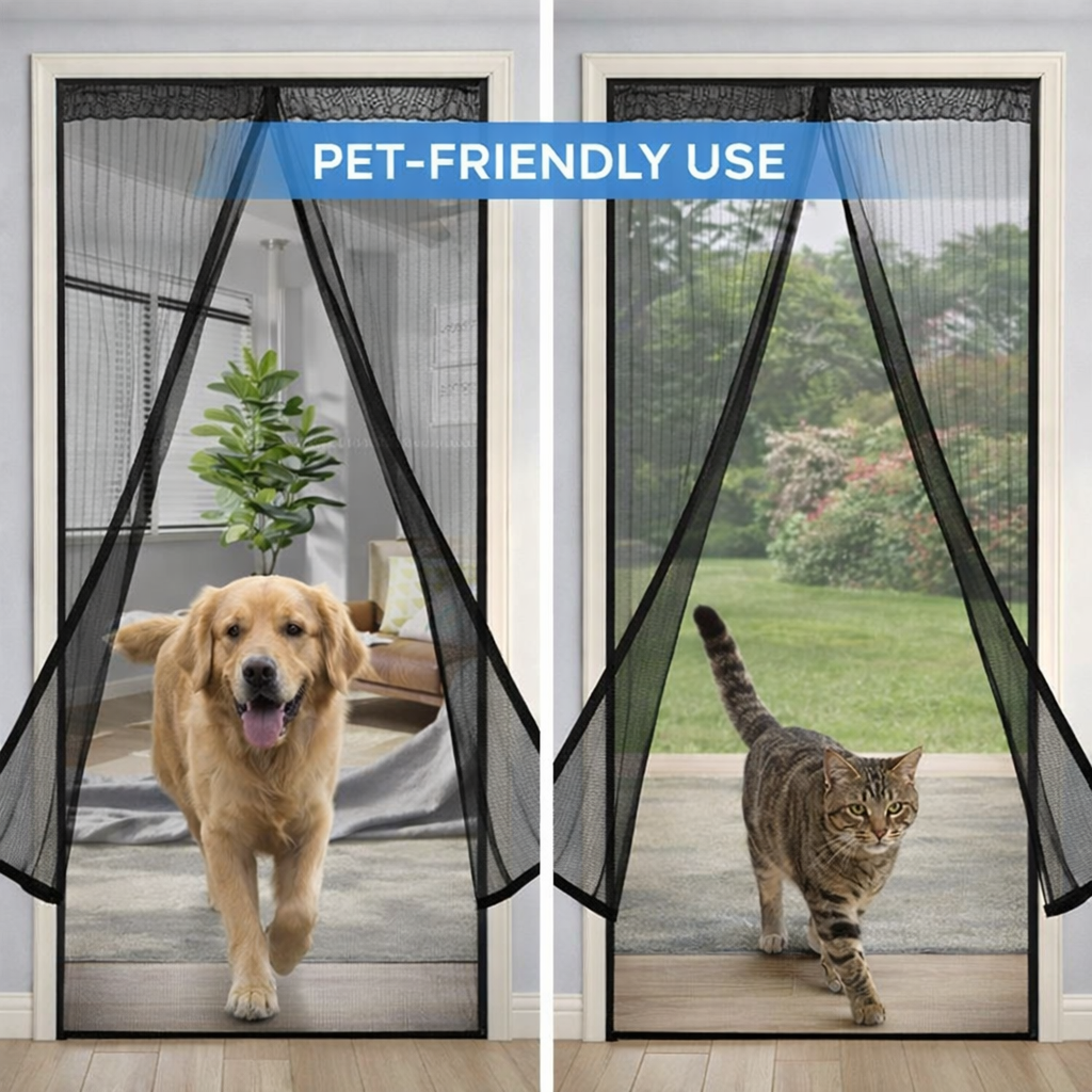 Magnetic Mosquito Mesh Door Curtain