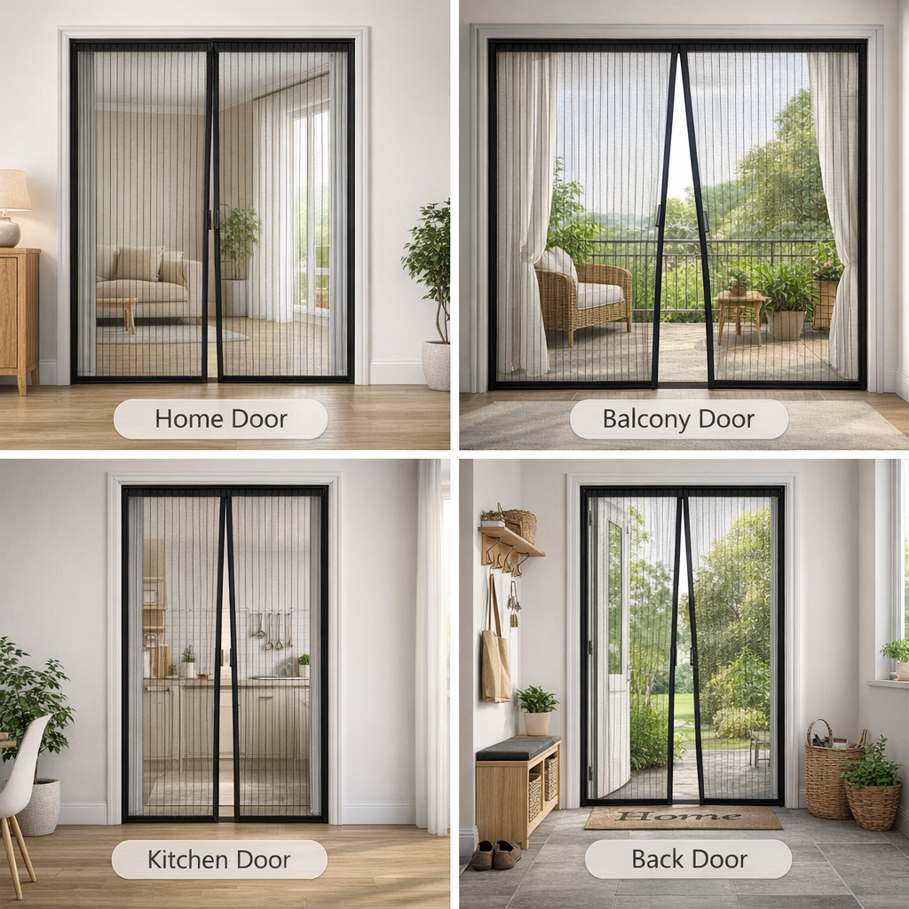 Magnetic Mosquito Mesh Door Curtain