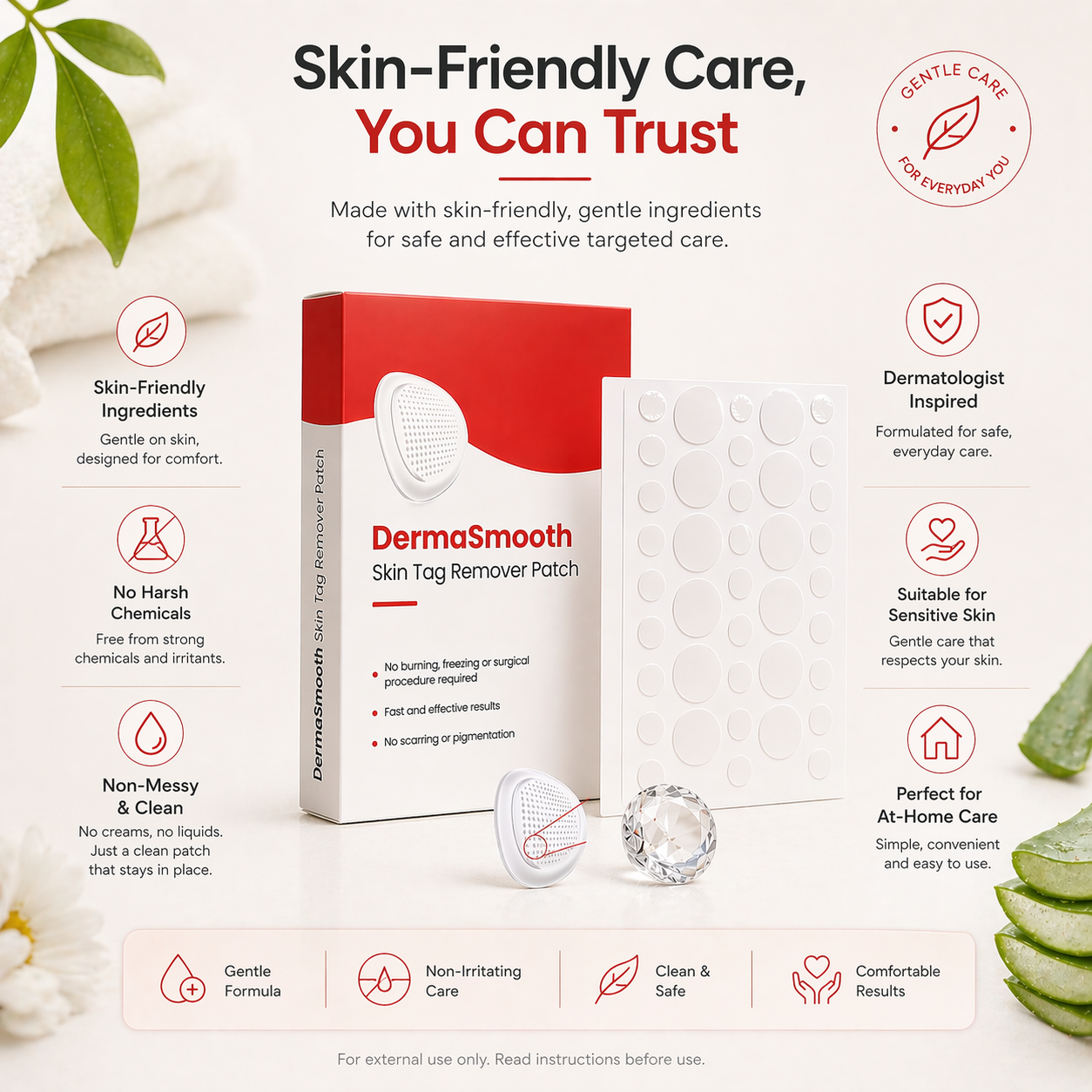 DermaSmooth Skin Tag Remover Patch