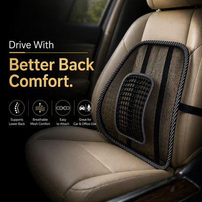 ErgoMesh Car Back Support Cushion
