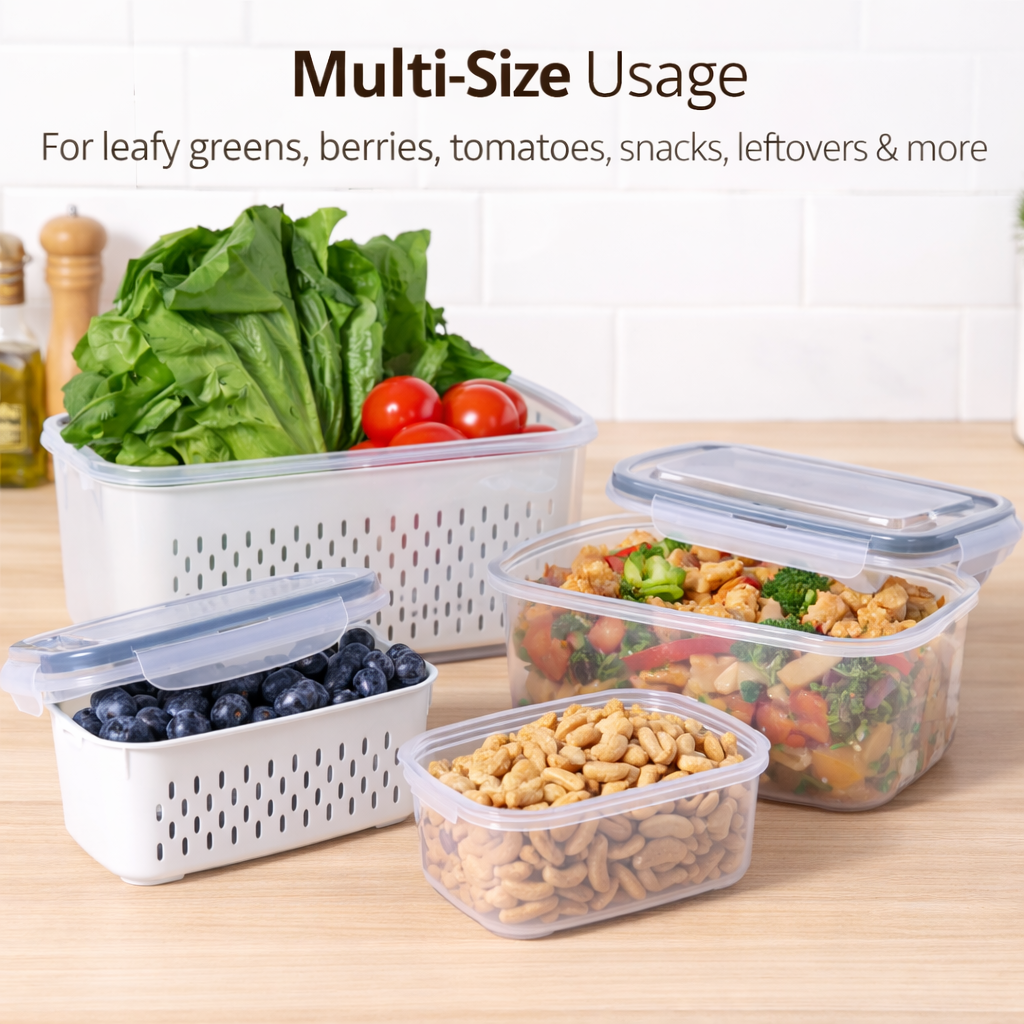Nesting Fresh Food Storage Box Set with Lids