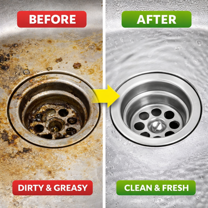 Lemon Foaming Drain Cleaning Tablets for Sink, Pipes & Disposal