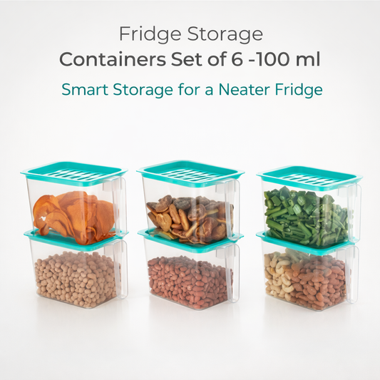 Fridge Storage Containers Set of 6 – 1000 ml