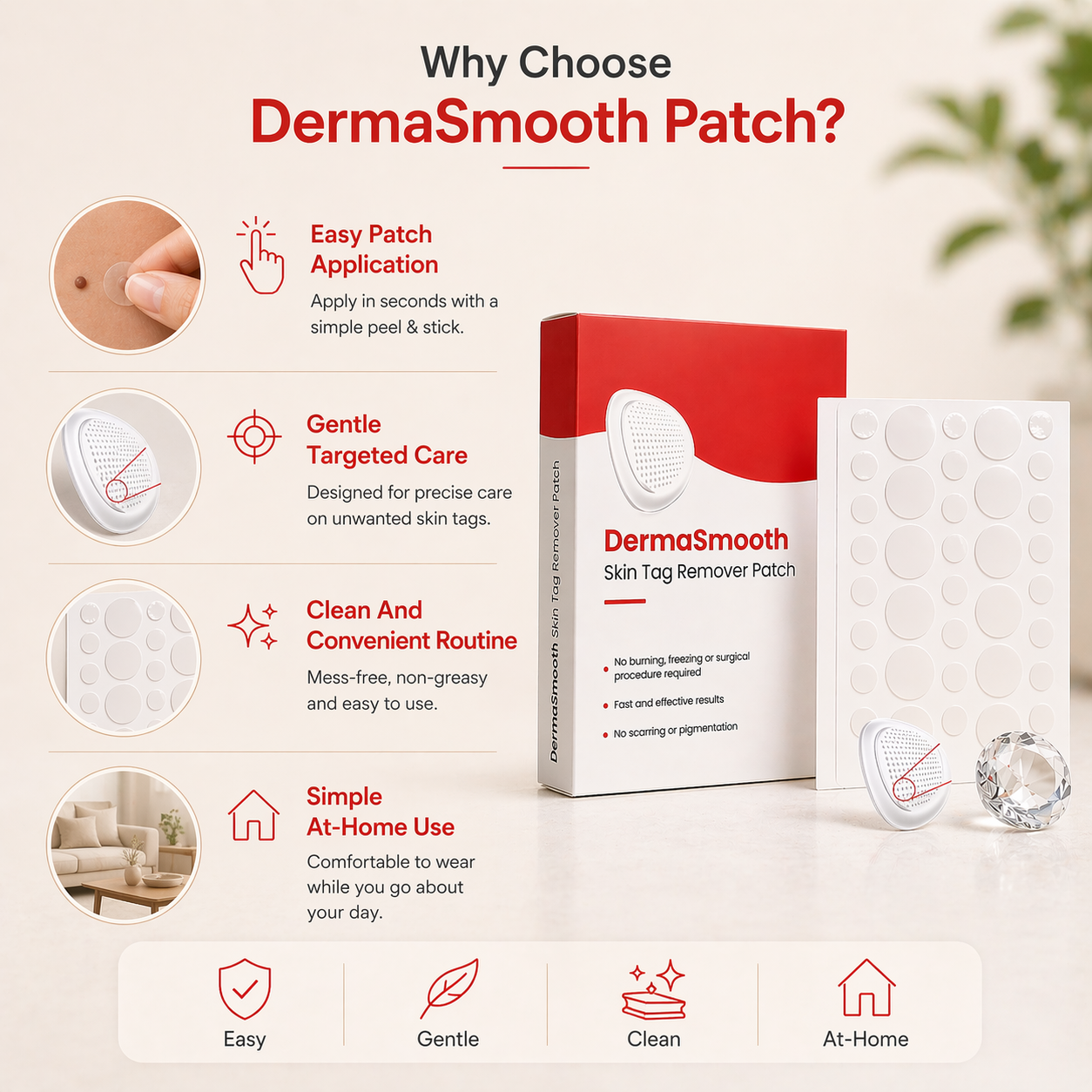 DermaSmooth Skin Tag Remover Patch
