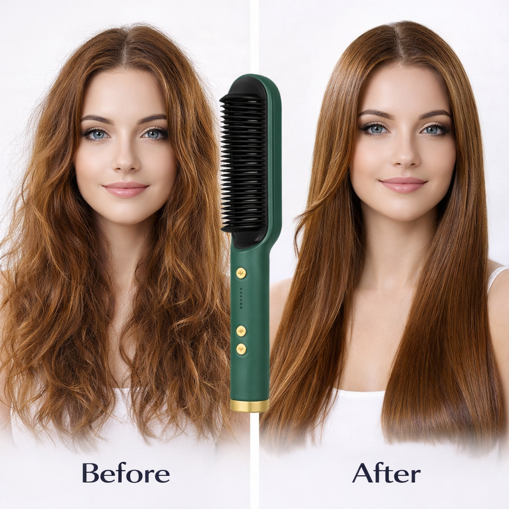 3-in-1 Hair Straightening Brush