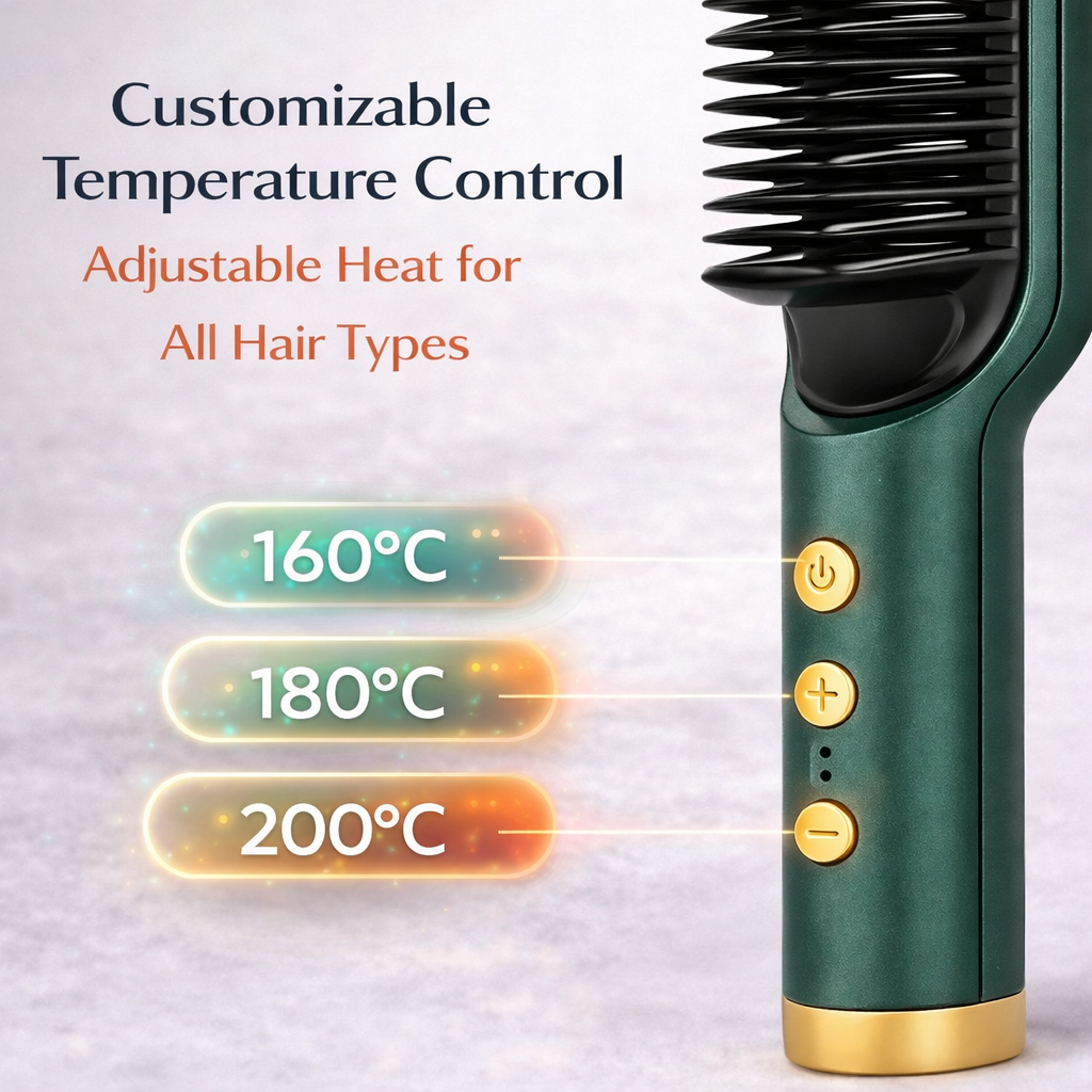 3-in-1 Hair Straightening Brush