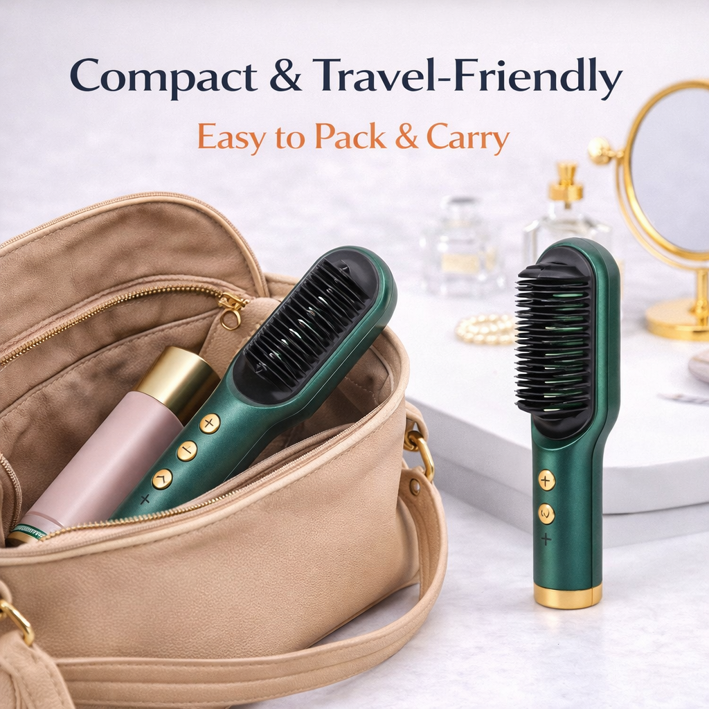 3-in-1 Hair Straightening Brush