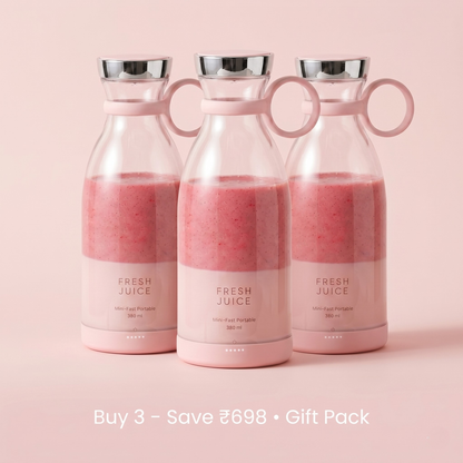 Portable Mini Juice Blender Bottle – USB Rechargeable