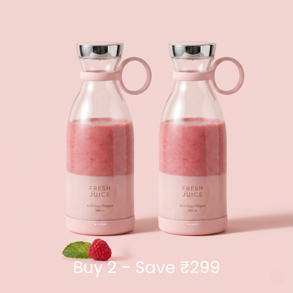 Portable Mini Juice Blender Bottle – USB Rechargeable