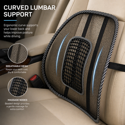 ErgoMesh Car Back Support Cushion