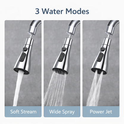 3 Mode Kitchen Sink Faucet Splash Head