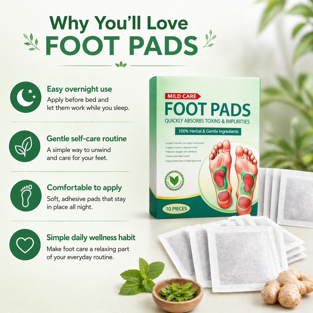 Detox Foot Patches – Buy 1 Get 1 FREE | 40 Patches | Feel Lighter Overnight