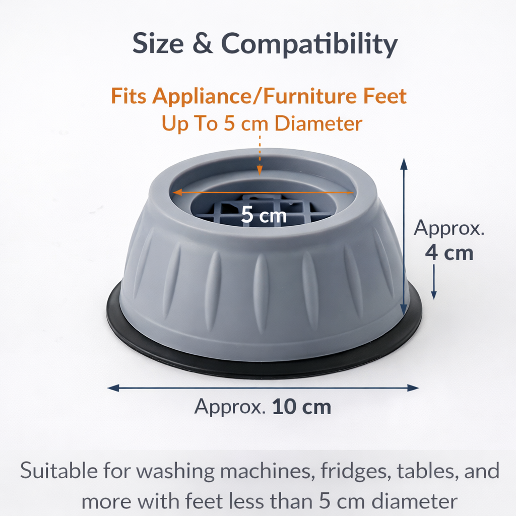 Anti Vibration Washing Machine Pads – Pack of 4