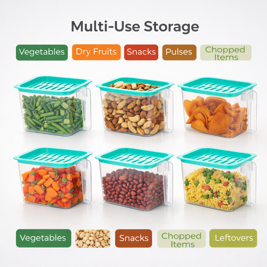 Fridge Storage Containers Set of 6 – 1000 ml