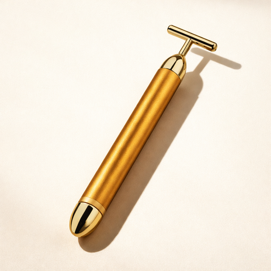 24K Gold T-Bar Facial Massager