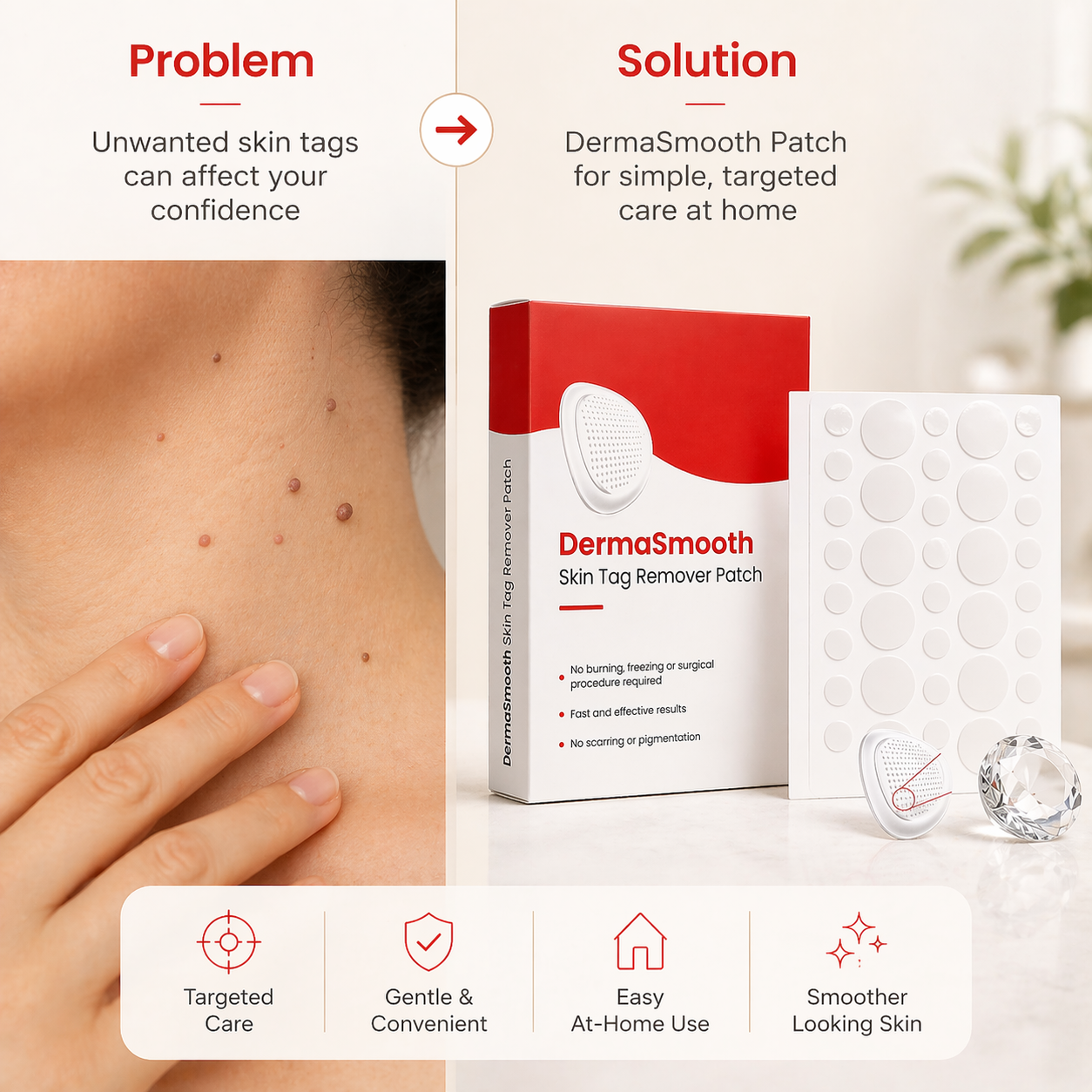 DermaSmooth Skin Tag Remover Patch