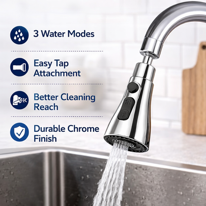 3 Mode Kitchen Sink Faucet Splash Head