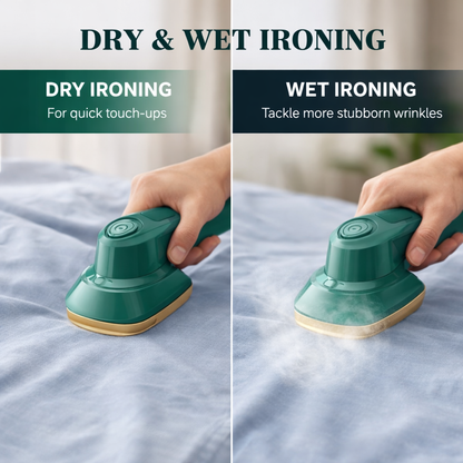 Mini Steam Press Iron – Portable Dry & Wet Travel Steamer