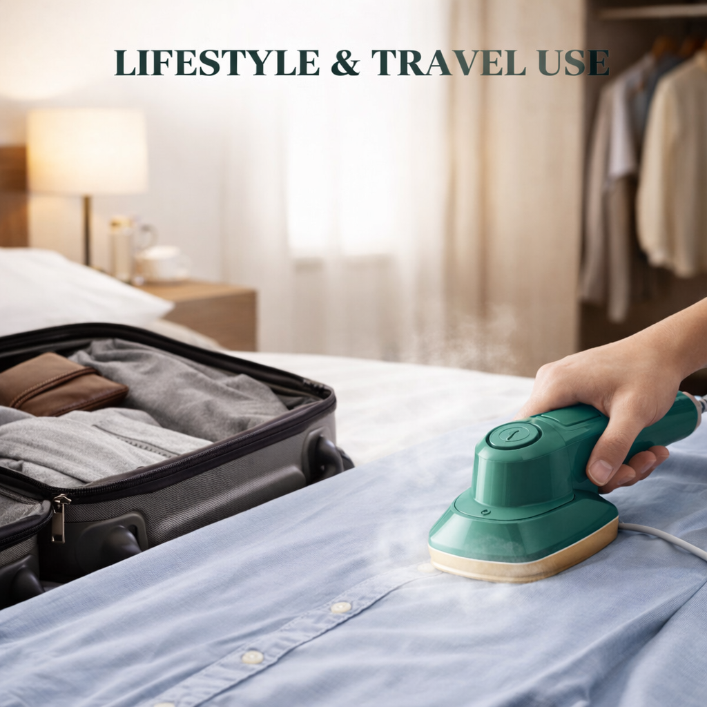 Mini Steam Press Iron – Portable Dry & Wet Travel Steamer