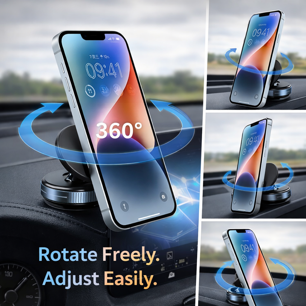 360° Magnetic Suction Phone Holder